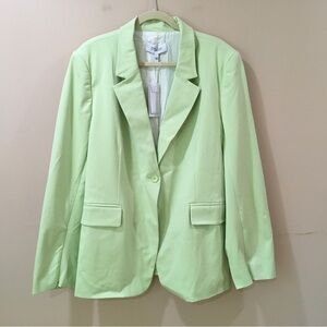 Derek Lam 10 Crosby single breasted blazer lime green size 18 new
